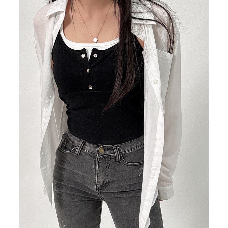 フェイクレイヤードカップ付きキャミソール | VIVID LADY | 詳細画像3 