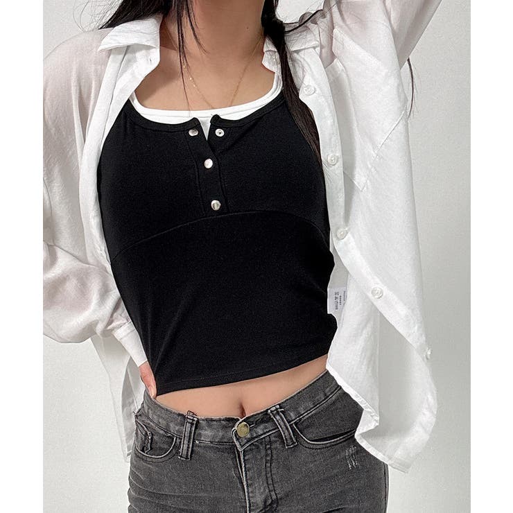 フェイクレイヤードカップ付きキャミソール | VIVID LADY | 詳細画像4 