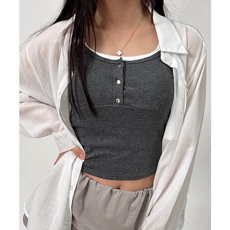 フェイクレイヤードカップ付きキャミソール | VIVID LADY | 詳細画像7 