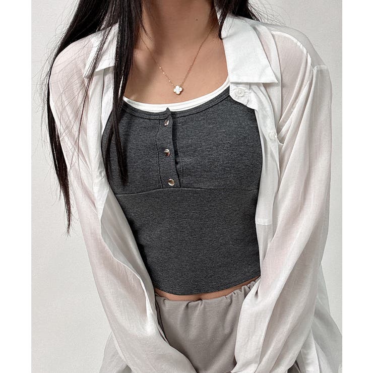 フェイクレイヤードカップ付きキャミソール | VIVID LADY | 詳細画像8 