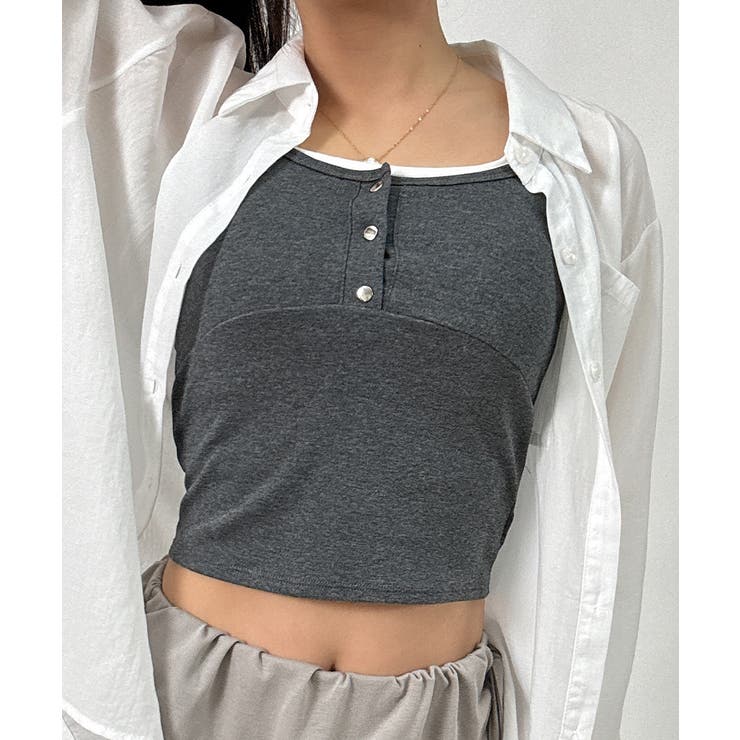 フェイクレイヤードカップ付きキャミソール | VIVID LADY | 詳細画像10 