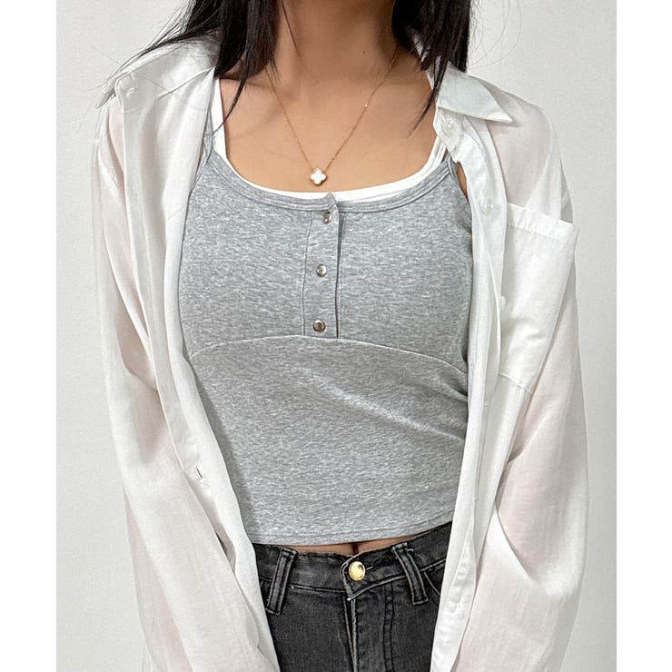 フェイクレイヤードカップ付きキャミソール | VIVID LADY | 詳細画像12 