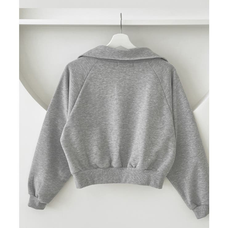 ハーフジップ ショート丈 スウェットプルオーバー | VIVID LADY | 詳細画像21 