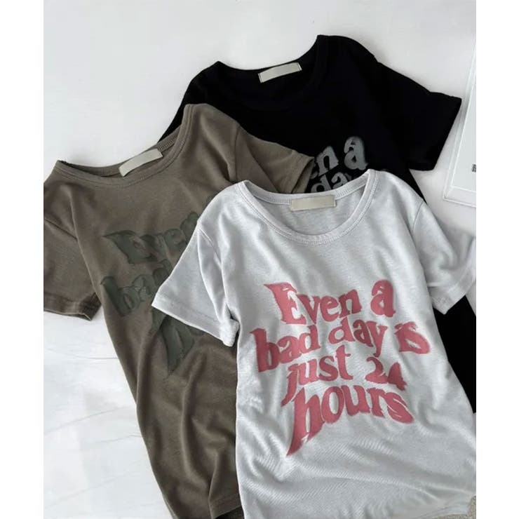 フロントロゴ スリム半袖Tシャツ | VIVID LADY | 詳細画像20 