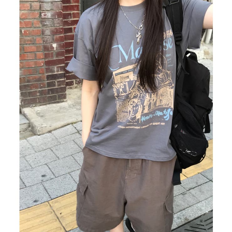 ヴィンテージライク アートグラフィック半袖Tシャツ | VIVID LADY | 詳細画像10 