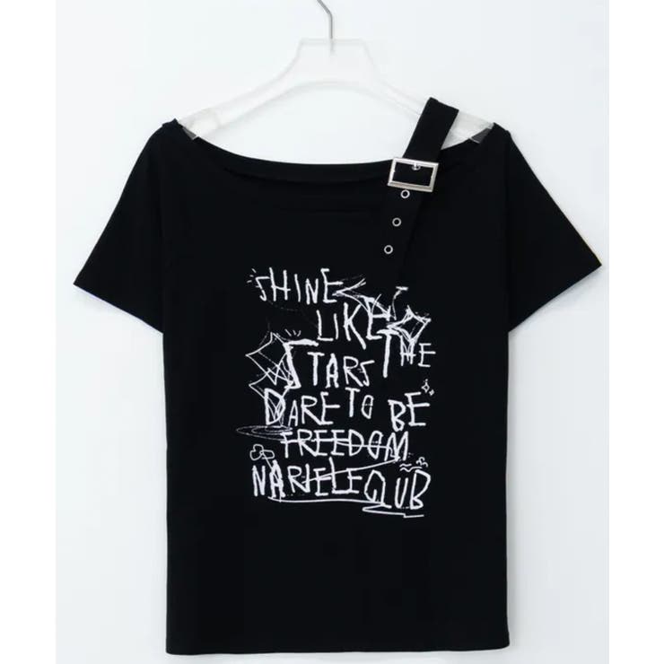 ヴィンテージバックル ワンショルダー 半袖Tシャツ | VIVID LADY | 詳細画像15 
