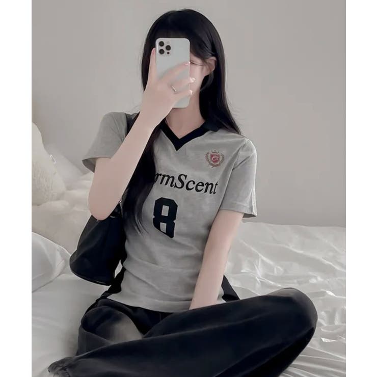 ナンバリング スポーティー半袖ポロTシャツ | VIVID LADY | 詳細画像8 