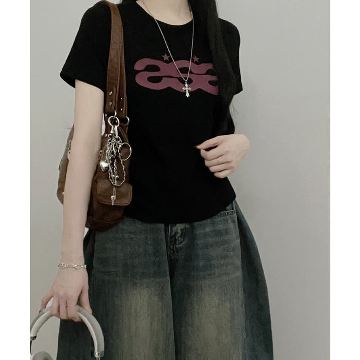 Y2Kロゴプリント半袖Tシャツ | VIVID LADY | 詳細画像11 