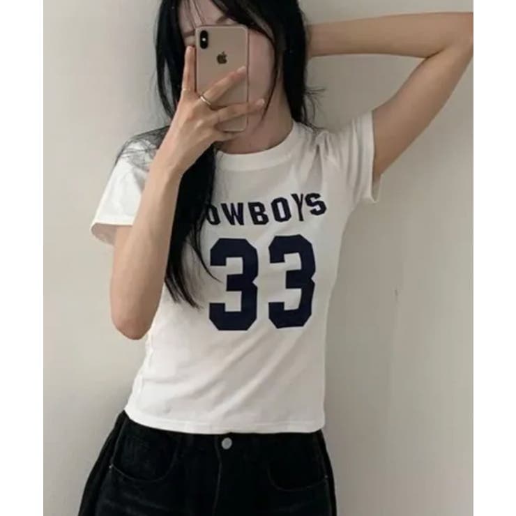 ナンバリングロゴコンパクト半袖Tシャツ | VIVID LADY | 詳細画像12 