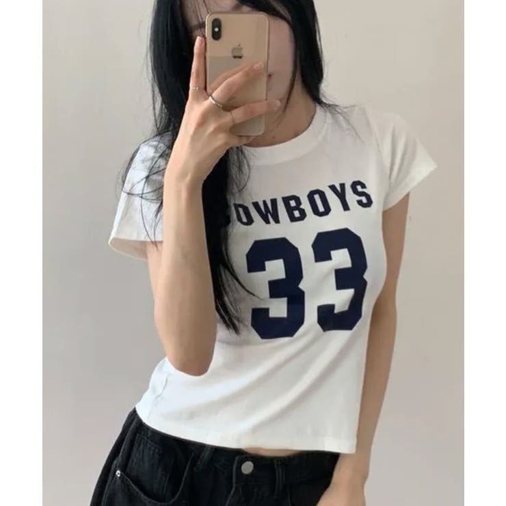 ナンバリングロゴコンパクト半袖Tシャツ | VIVID LADY | 詳細画像13 