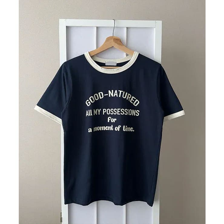 カレッジロゴ リンガー 半袖Ｔシャツ | VIVID LADY | 詳細画像8 