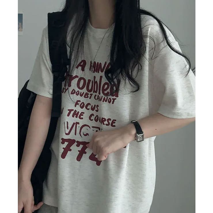 ヴィンテージロゴ オーバーサイズ 半袖Tシャツ | VIVID LADY | 詳細画像4 