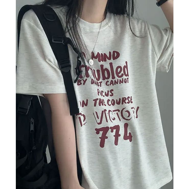 ヴィンテージロゴ オーバーサイズ 半袖Tシャツ | VIVID LADY | 詳細画像5 
