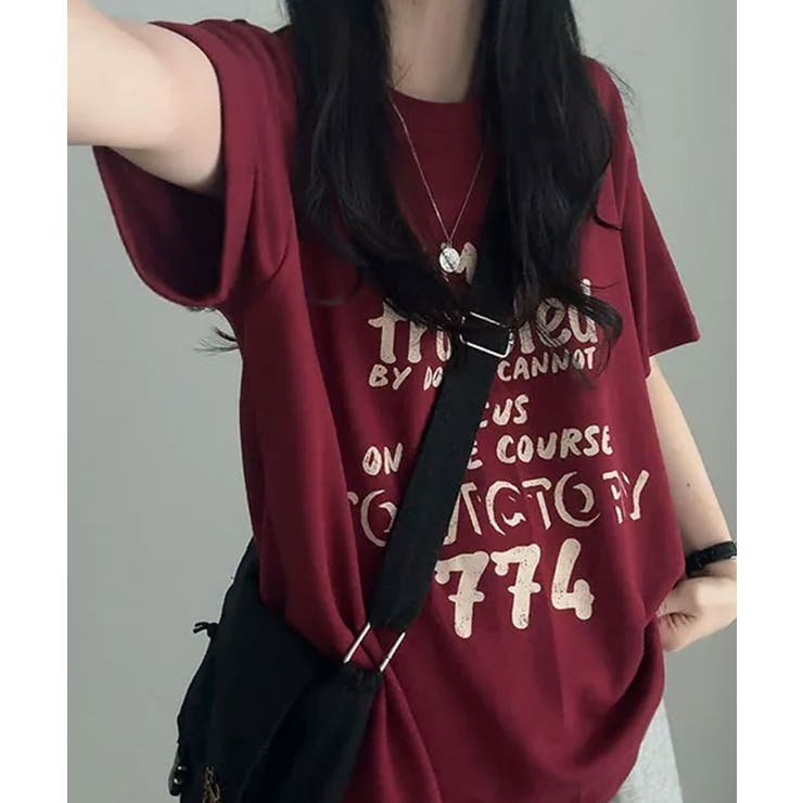 ヴィンテージロゴ オーバーサイズ 半袖Tシャツ | VIVID LADY | 詳細画像7 