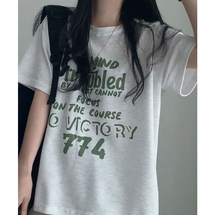 ヴィンテージロゴ オーバーサイズ 半袖Tシャツ | VIVID LADY | 詳細画像8 