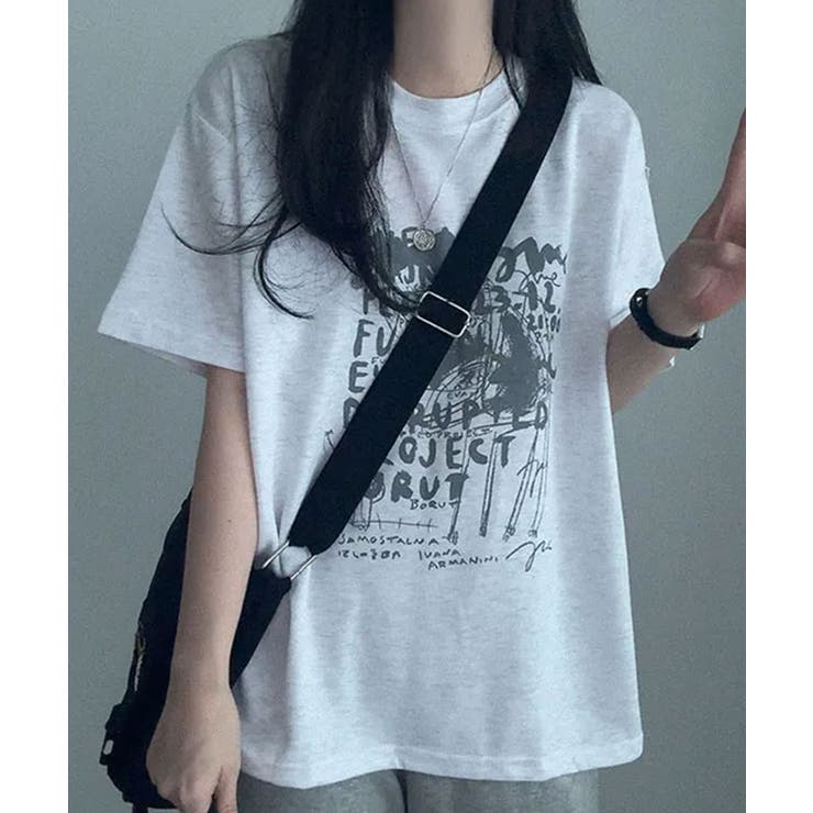 ヴィンテージグラフィック オーバーサイズ 半袖Tシャツ | VIVID LADY | 詳細画像5 
