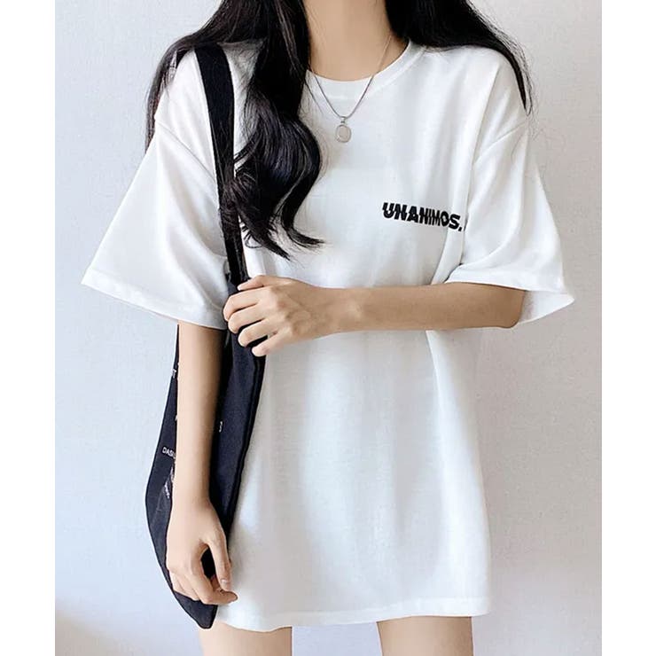 バックロゴ オーバーサイズ 半袖Tシャツ | VIVID LADY | 詳細画像1 