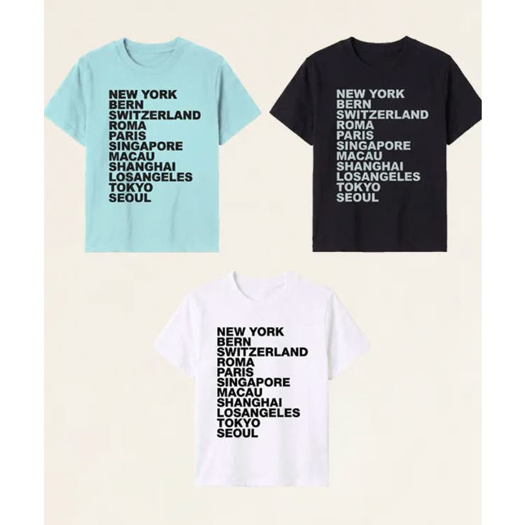 シティロゴプリント コットン半袖Tシャツ | VIVID LADY | 詳細画像16 