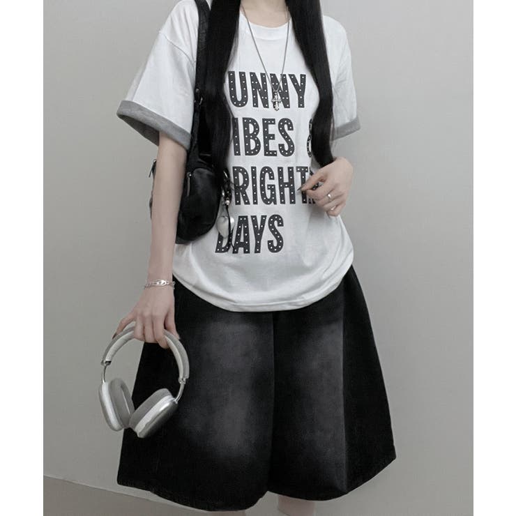 レトロロゴ ボクシー半袖Tシャツ | VIVID LADY | 詳細画像5 