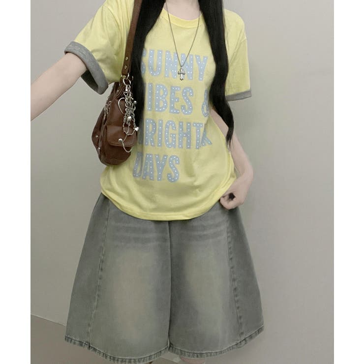 レトロロゴ ボクシー半袖Tシャツ | VIVID LADY | 詳細画像10 