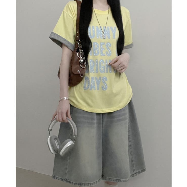 レトロロゴ ボクシー半袖Tシャツ | VIVID LADY | 詳細画像11 