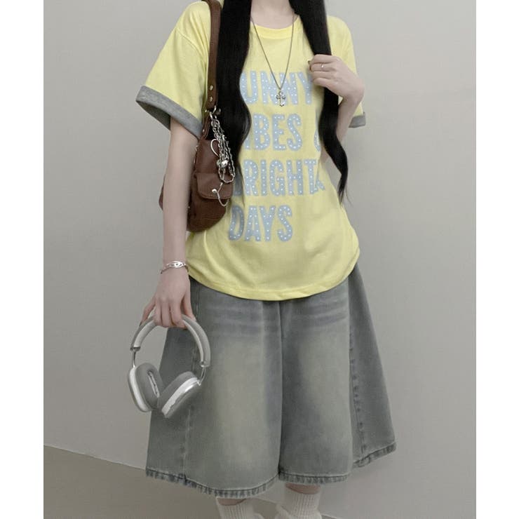レトロロゴ ボクシー半袖Tシャツ | VIVID LADY | 詳細画像12 