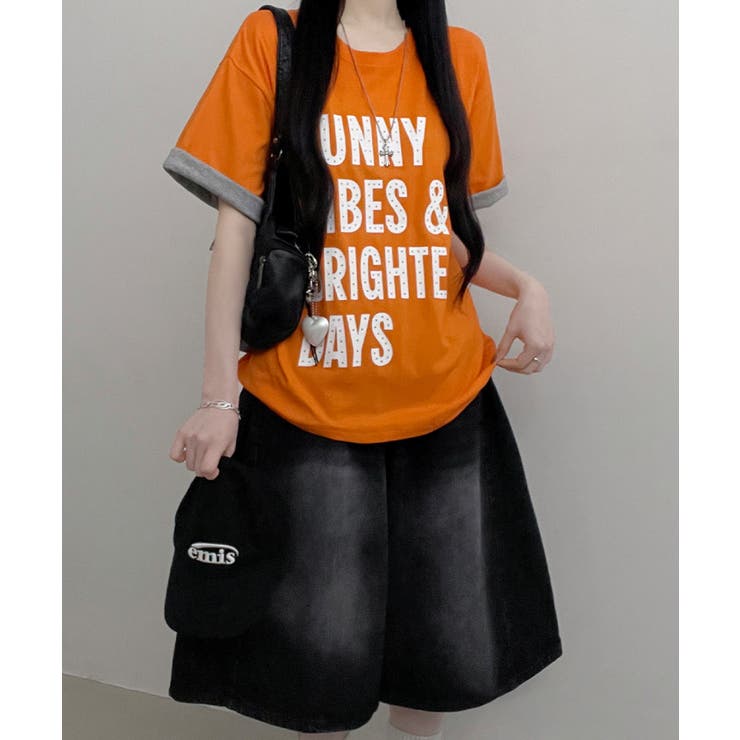 レトロロゴ ボクシー半袖Tシャツ | VIVID LADY | 詳細画像16 