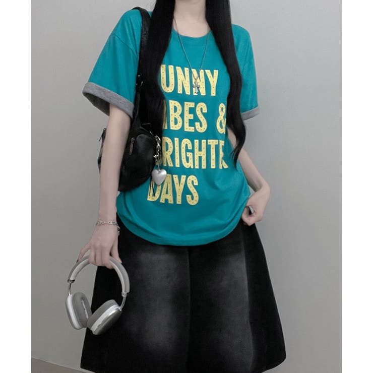 レトロロゴ ボクシー半袖Tシャツ | VIVID LADY | 詳細画像24 