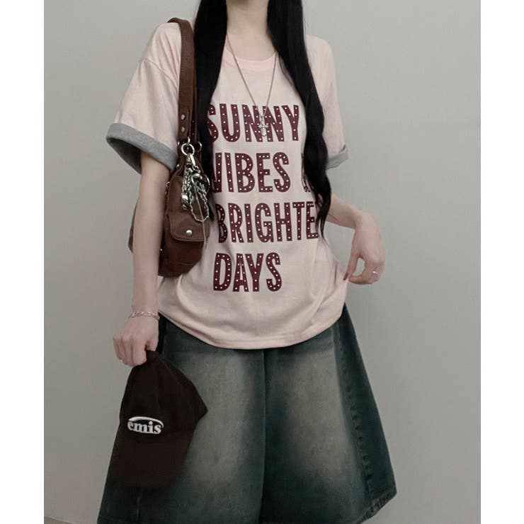 レトロロゴ ボクシー半袖Tシャツ | VIVID LADY | 詳細画像29 
