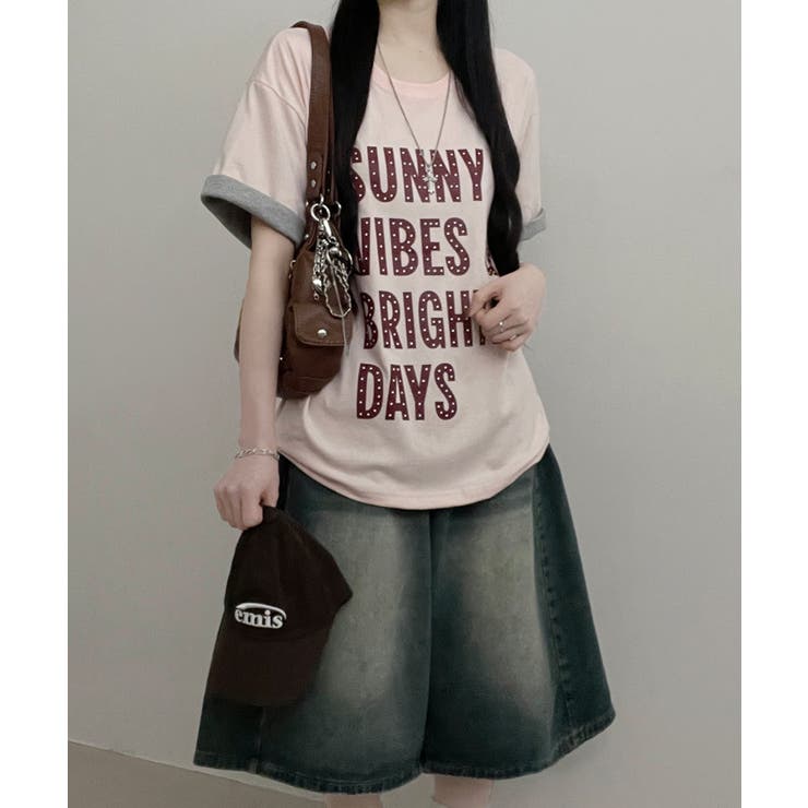 レトロロゴ ボクシー半袖Tシャツ | VIVID LADY | 詳細画像30 