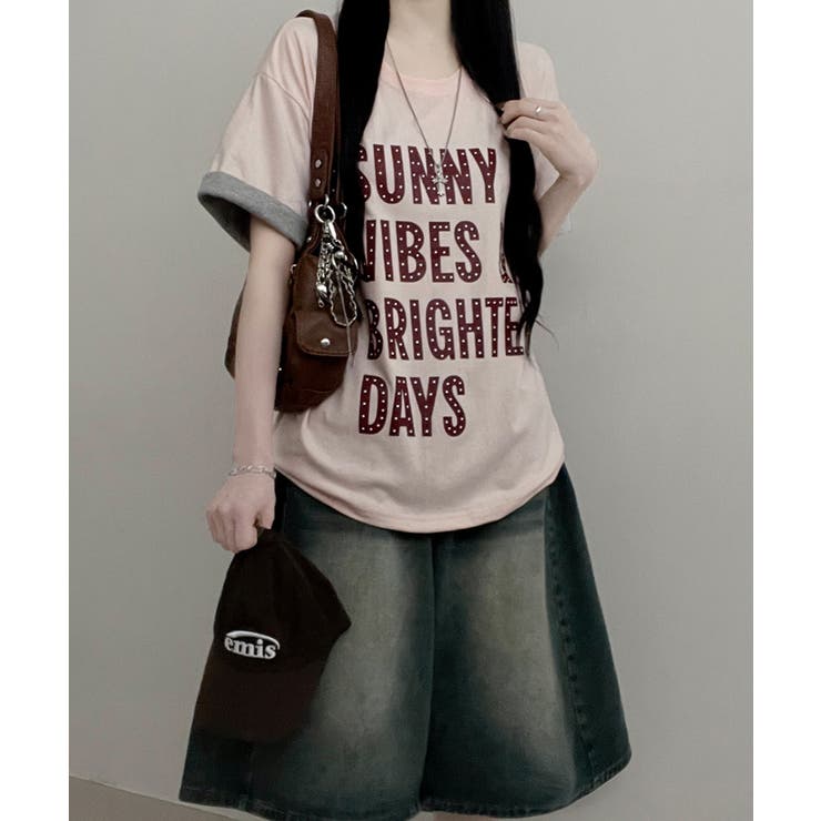 レトロロゴ ボクシー半袖Tシャツ | VIVID LADY | 詳細画像32 
