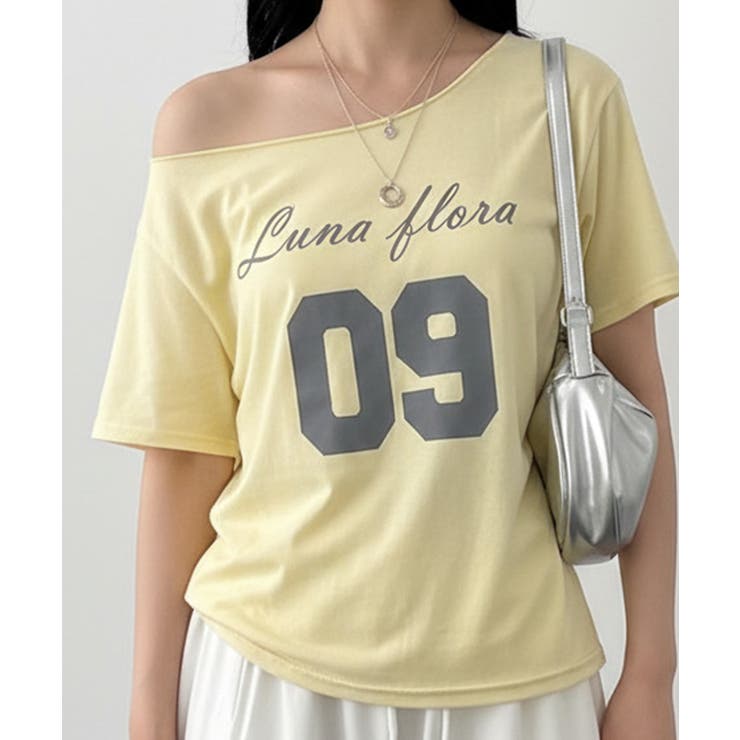 2WAY ボートネック オーバーフィット 半袖Tシャツ | VIVID LADY | 詳細画像10 
