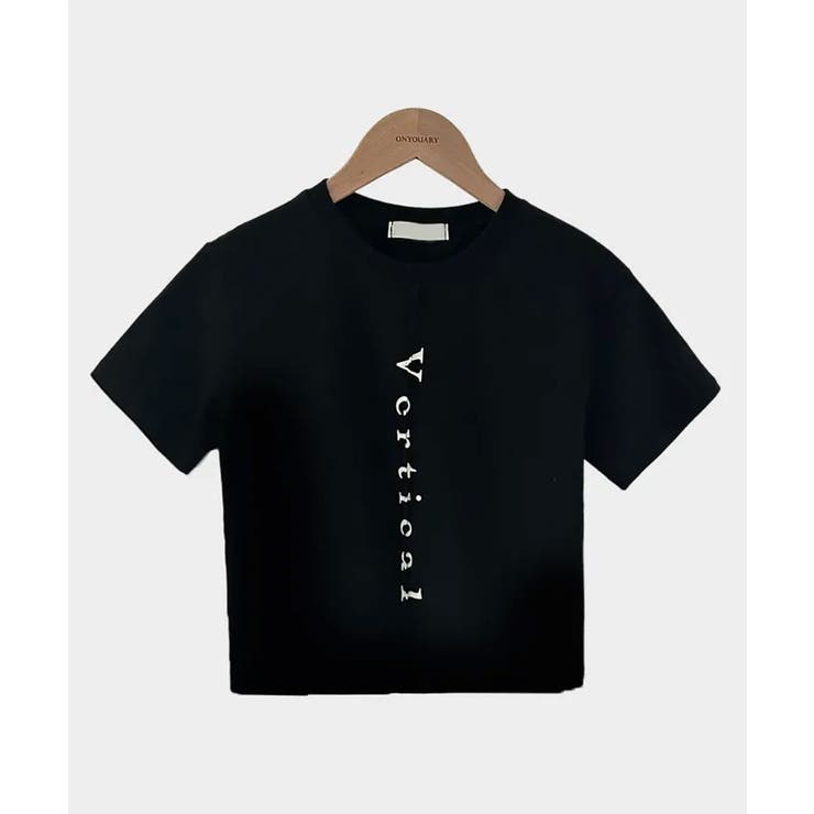 縦ロゴプリント クロップド半袖Tシャツ | VIVID LADY | 詳細画像16 