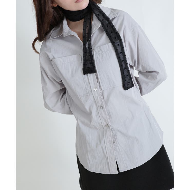 シアー 水玉柄 スリムスカーフ | VIVID LADY | 詳細画像11 