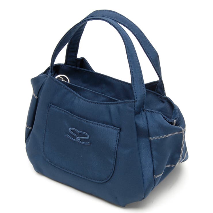 美品】SAVOY（サボイ）ハンドバッグ シルバーグレー 肩掛け