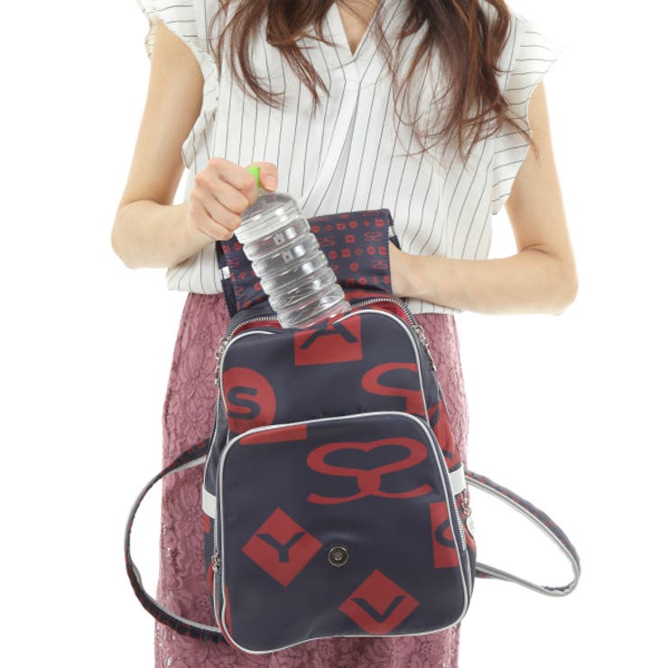 新品】 SAVOY モノグラム柄 ボディバッグ リュック レディース