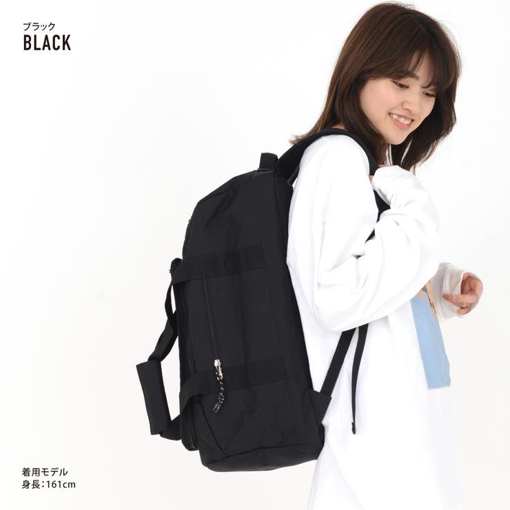 ACONCAGUA ブラックボストンバッグリュック CHUMS 最大P+16% チャムス バッグ ボストンバッグ リュック