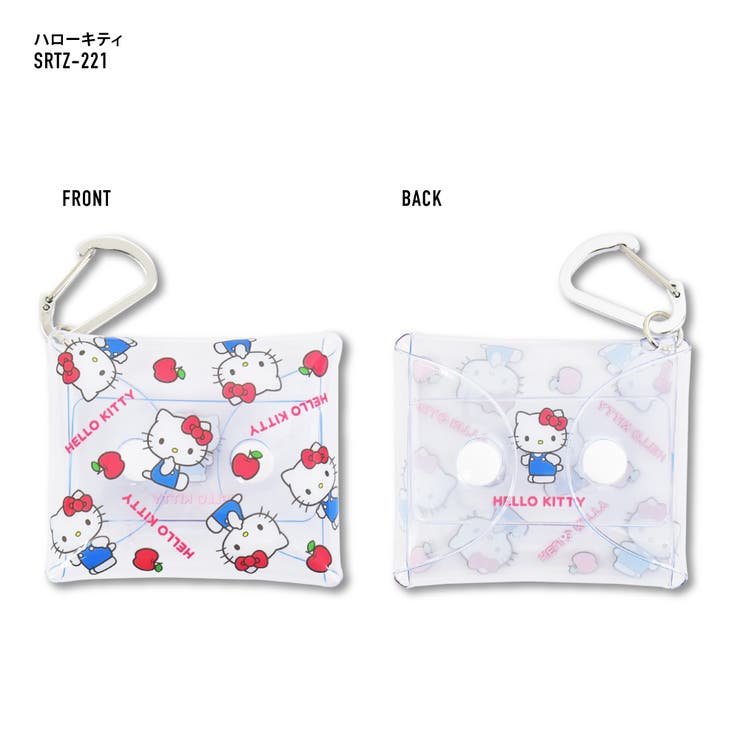 Sanrio 透明ポーチ カラビナ ミニ ポーチ ハローキティ シナモロール クロミ パティ&ジミー マイメロディ こぎみゅん ニャニィニュニェニョン ギフト プレゼント ラッピング