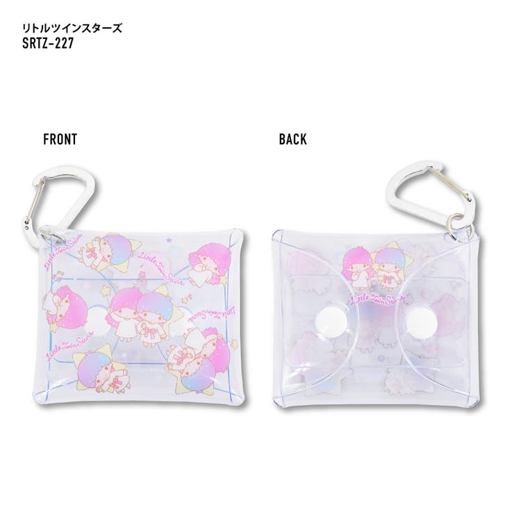 Sanrio 透明ポーチ カラビナ ミニ ポーチ ハローキティ シナモロール クロミ パティ&ジミー マイメロディ こぎみゅん ニャニィニュニェニョン ギフト プレゼント ラッピング