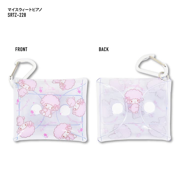 Sanrio 透明ポーチ カラビナ ミニ ポーチ ハローキティ シナモロール クロミ パティ&ジミー マイメロディ こぎみゅん ニャニィニュニェニョン ギフト プレゼント ラッピング