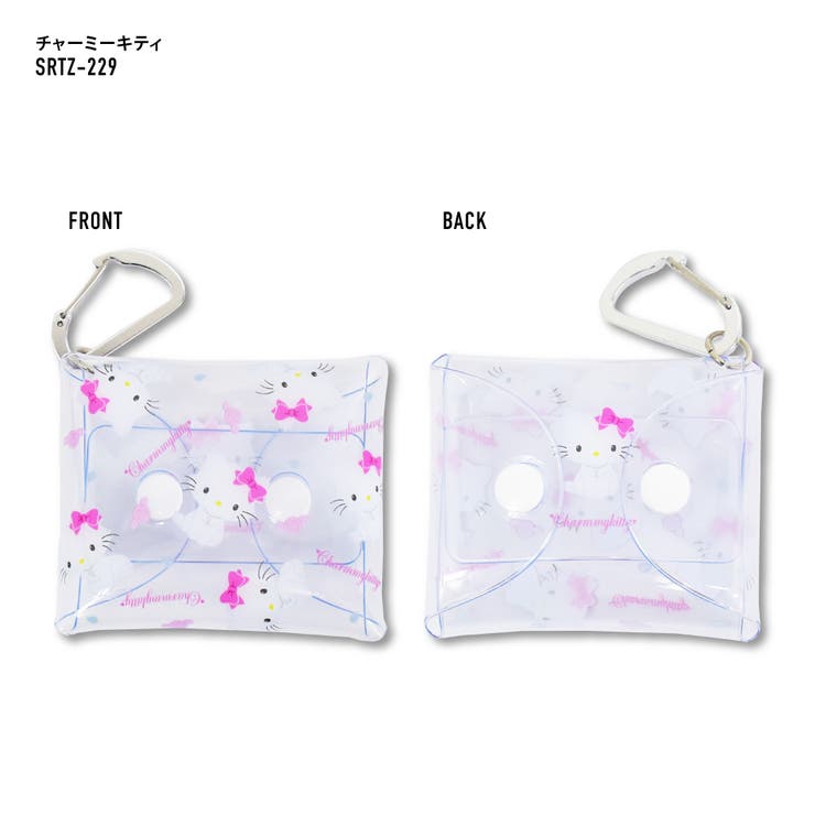 Sanrio 透明ポーチ カラビナ ミニ ポーチ ハローキティ シナモロール クロミ パティ&ジミー マイメロディ こぎみゅん ニャニィニュニェニョン ギフト プレゼント ラッピング
