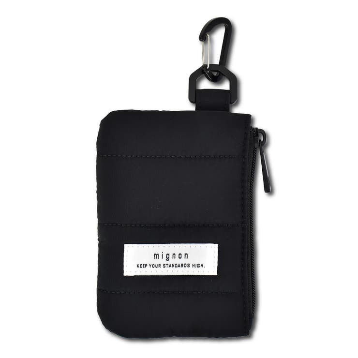 ブラック | ミニョン キルティング パスケース | AVVENTURA