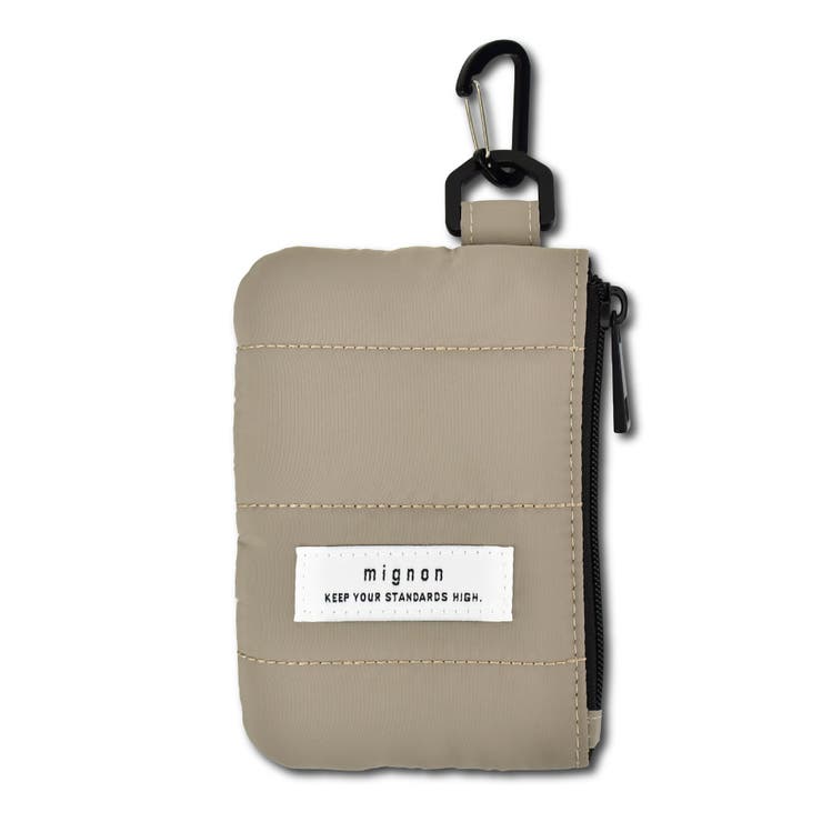 グレージュ | ミニョン キルティング パスケース | AVVENTURA