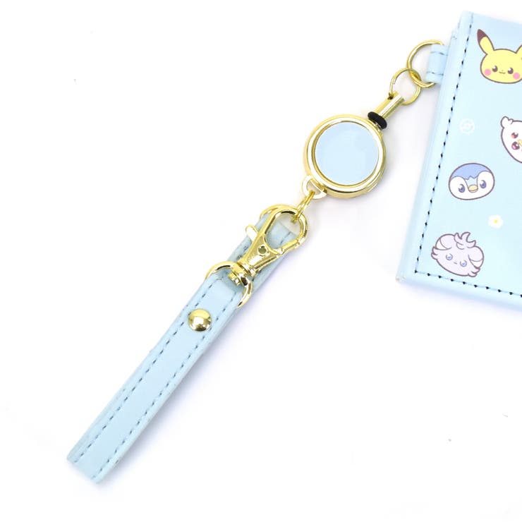 ポケットモンスター ポケモン パスケース 定期入れ 二つ折り リール付き カードケース 定期 入れ 合皮