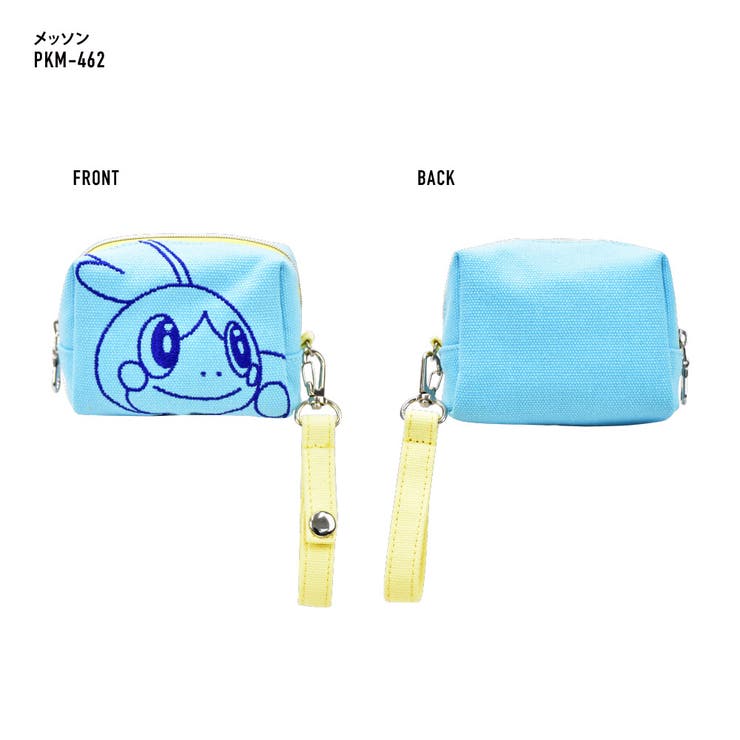 pokemon ポケットモンスター ポケモン ポーチ 小物入れ レディース 女子 ファスナー 刺繍 キャンバス 帆布 ミニポーチ 化粧ポーチ コスメポーチ