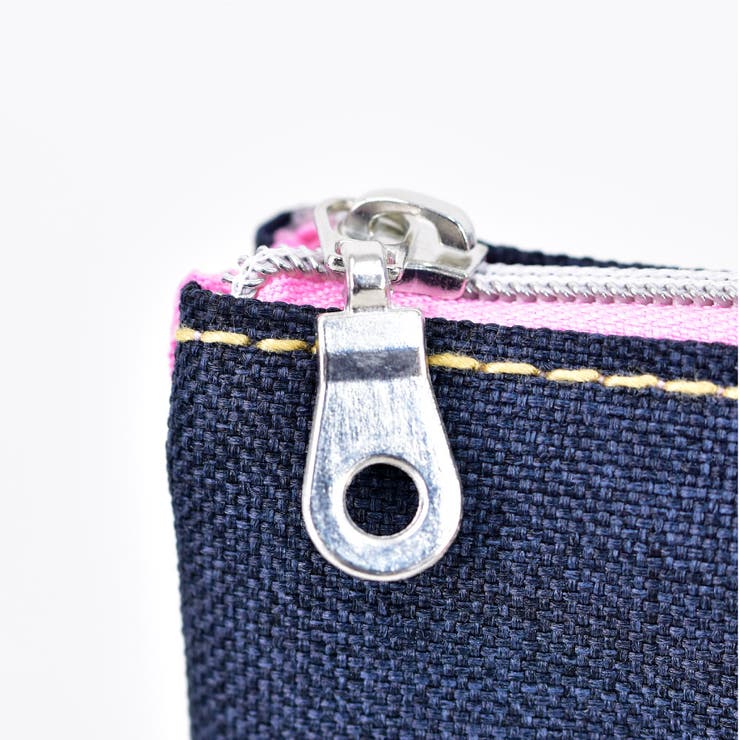 バービー ポーチ 小物入れ レディース 女子 刺繍 大きめ 2ルーム
