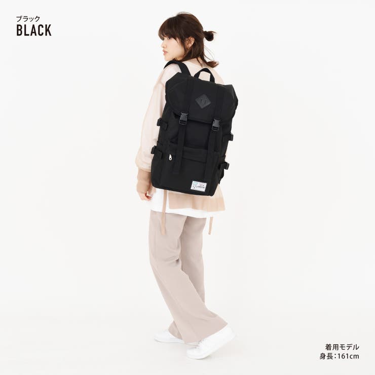 アヴェンチュラ リュック フラップリュック レディース 女子 通学 部活 塾 かばん 大容量 20L A4対応 軽量 撥水ポリナイロン 通勤 通学 旅行 大人 大学生 高校生 中学生 リュックサック