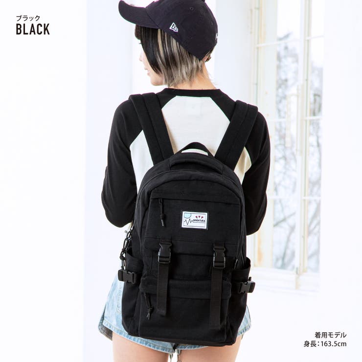 ASON BACKPACK リュック ブラック レディース as