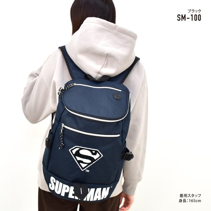 ワーナー・ブラザーズ リュック デイパック レディース 女子 大容量 20L スーパーマン ロゴ カジュアル ストリート