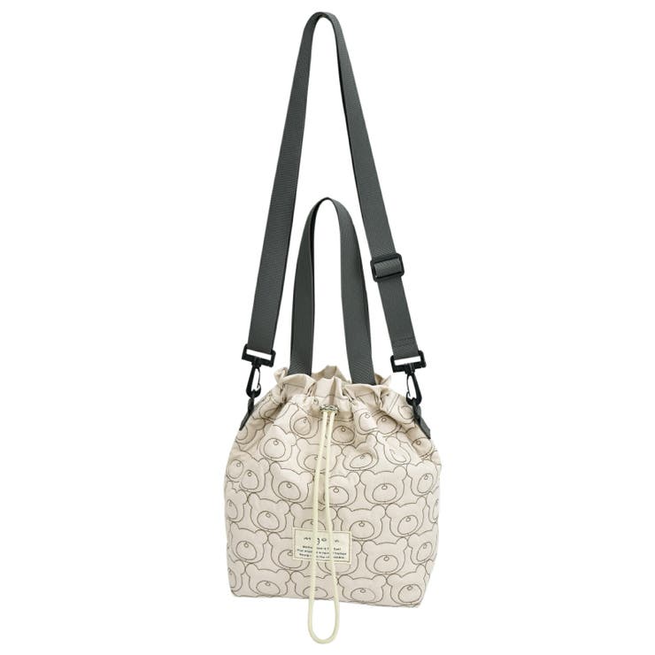 ベージュ | 巾着ショルダーバッグ 巾着トート レディース | AVVENTURA